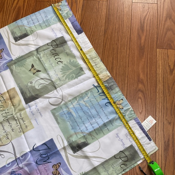 🌹Saturday Knight Inspired Faith, Joy, Love, Piece, message shower curtain - Picture 5 of 16